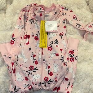 Hanna Andersson Pink and Red Pajama Sets Soft Knit Sleepwear